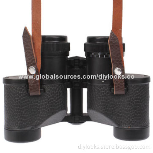 6 x 24mm Universal Binocular with Leather Carry Bag for Outdoor Activities
